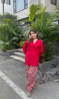 STRAWBERRY FARSHI SALWAR SET