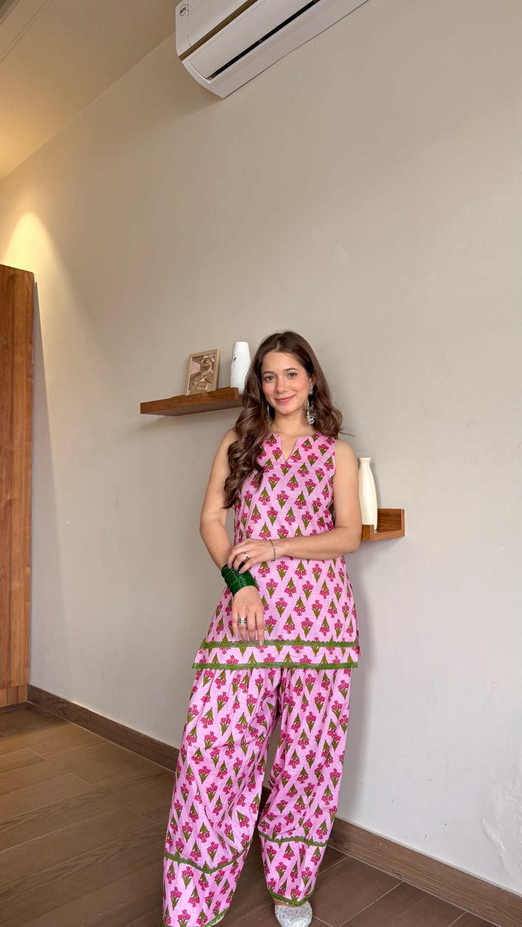 PINK TULIP FARSHI SALWAR SET