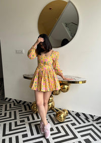 Yellow Floral Summer Dress