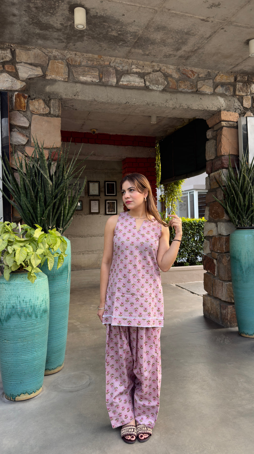 LILAC FARSHI SALWAR SET