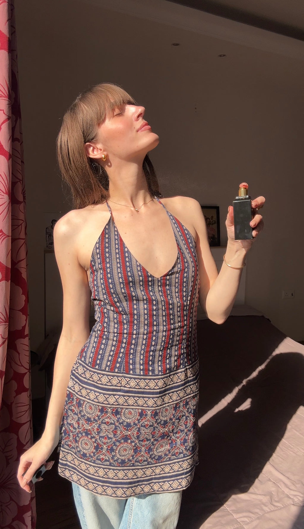 STRIPES HALTER KURTI