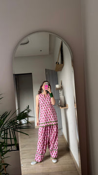 PINK TULIP FARSHI SALWAR SET