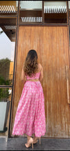 Load image into Gallery viewer, Pink Floral Cut-out Dress
