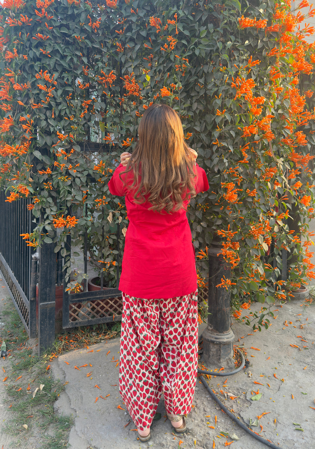 STRAWBERRY FARSHI SALWAR SET