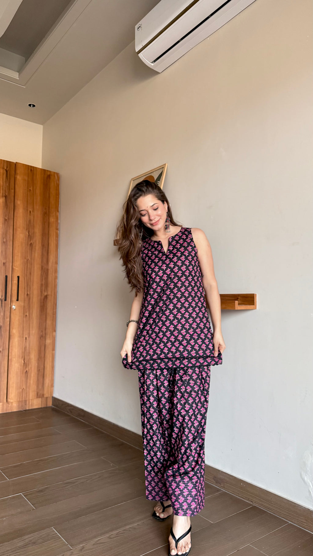 Midnight Bloom Farshi Salwar Set