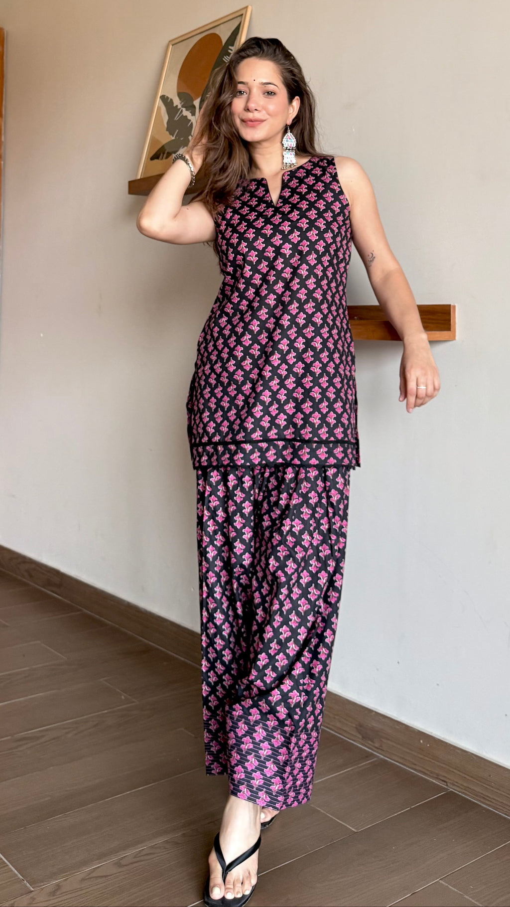 Midnight Bloom Farshi Salwar Set