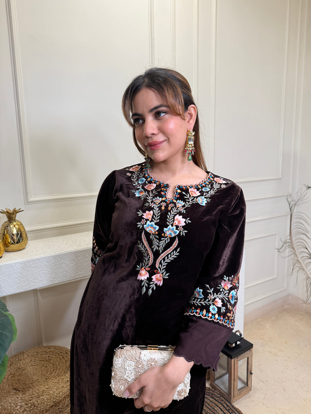 Jeevika Velvet Co-ord Set