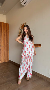 Ivory Gulab Farshi Salwar Set