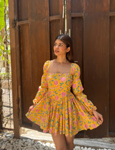 Load image into Gallery viewer, Yellow Floral Summer Dress
