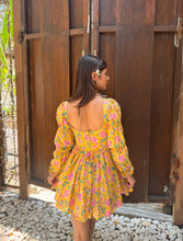 Load image into Gallery viewer, Yellow Floral Summer Dress
