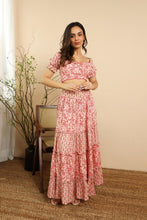 Load image into Gallery viewer, Pink Jaal Cotton Co-ord Set
