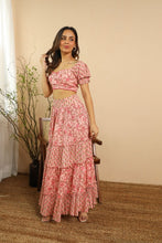 Load image into Gallery viewer, Pink Jaal Cotton Co-ord Set
